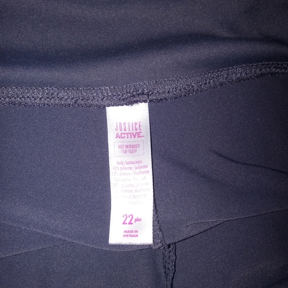 Justice active high waist plus size yoga pants - Picture 2 of 3
